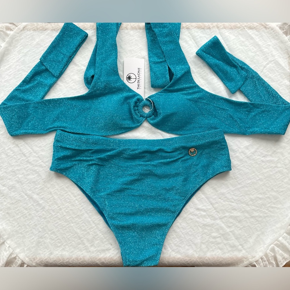 Sparkle Teal Bikini Set - Women